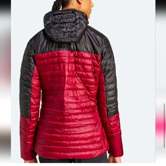 ADIDAS TERREX - Wmn's Terrex Techrock Down Hooded Jacket  sz-L Nwt - Picture 4 of 7